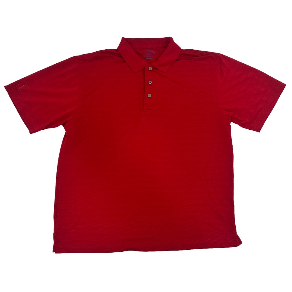 Champions Tour Mens Size XL Polo Shirt Red Golf Performance Short Sleeve Outdoor